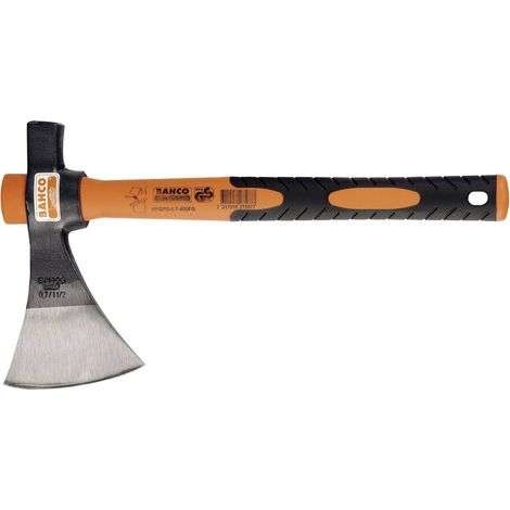 Bahco Camping Axe with Fiberglass Handle and French-Style Blade, 380 mm Length, 1.07 kg