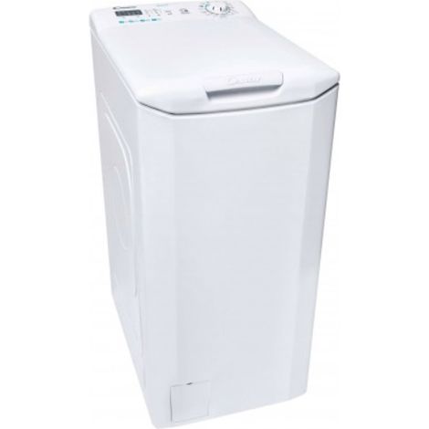 Candy – Lave-linge top 7 kg – Classe F – Vitesse d'essorage 1200 tr/min – Ouverture par le haut – Écran LED – CSTG27LE147 (1/4)