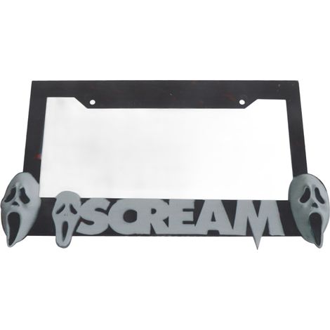 Cadre de plaque d'immatriculation Halloween Horreur, couvre-plaque effrayant, accessoire auto personnalisé (1/5)