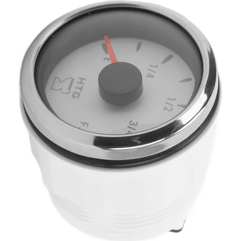 Zoll-Abwasserzähler, 0–190 Ω Signal mit Hintergrundbeleuchtung, wasserdicht nach IP67, für Boote und Yachten, weißes Zifferblatt (1/5)