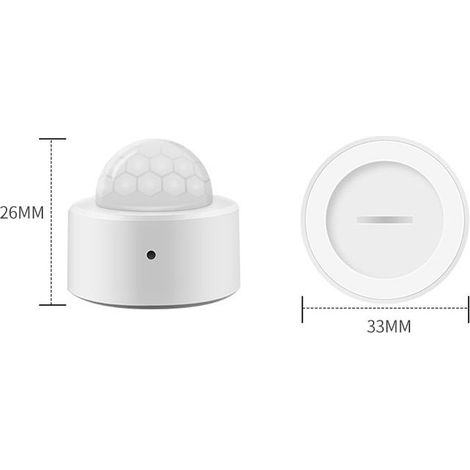 Capteur de Mouvement ,Connexion Zigbee Capteur Infrarouge avec Mouvement Humain+capteur de lumière 2-en-1 pour l'intérieur ou Le détecteur de Mouvement. (1/5)