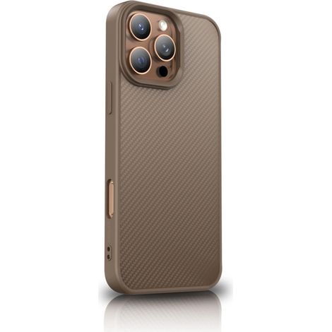 Étui Wozinsky en fibre de carbone avec MagSafe pour Samsung Galaxy S25+ - Marron (1/4)
