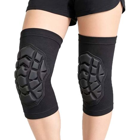 Genouillères noires taille L, couvre-genoux élastiques et légers pour le sport, le fitness, le jardinage et les travaux de pavage, pour hommes et femmes (1/5)