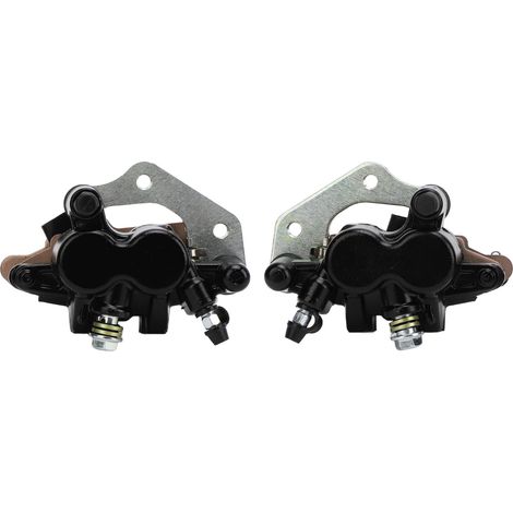 Ortviai Étriers de frein avant avec plaquettes – 43080-5081-DJ / 43080-5082-DJ – pour Kawasaki Brute Force 650, KFX700, Prairie (1/5)