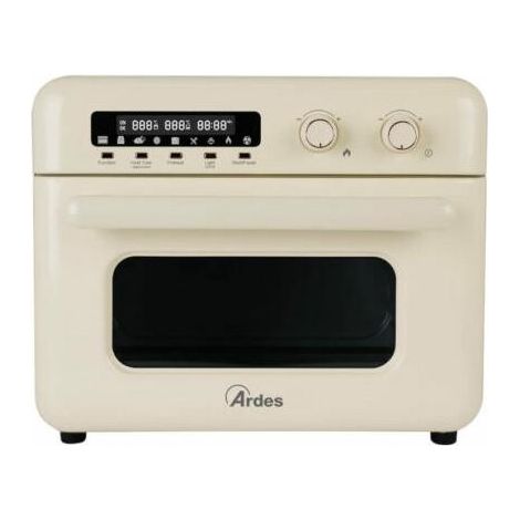 Freidora de aire caliente Ardes ARFRYA02W de 30 L y 2000 W de superficie plana en color beige