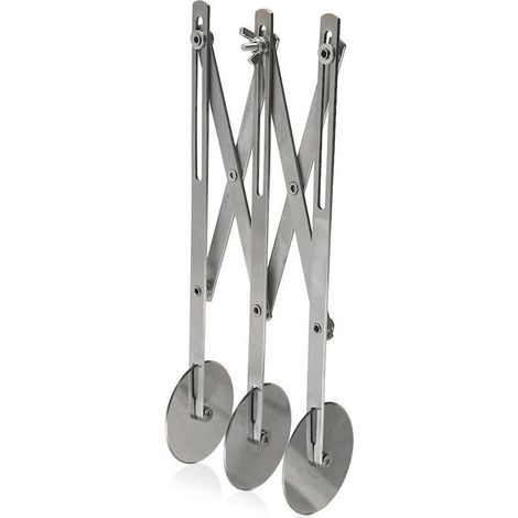 Radeau à pâte en acier inoxydable - ORION - Triple lames - 5,5 cm diamètre - 24,5 cm longueur (1/5)