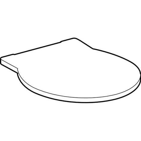 Geberit GE Joly Asiento de inodoro, blanco Bisagras acero inoxidable, 571010000