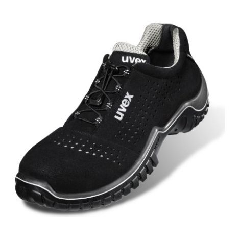 uvex Halbschuhe motion style S1 schwarz silber Weite 11 Gr. 44 (1/2)
