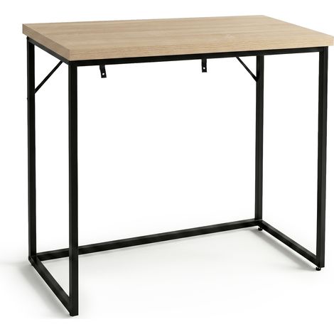 Konsolentisch Loft-Stil ORIGO 90 cm Sonoma Eiche Schwarze Beine