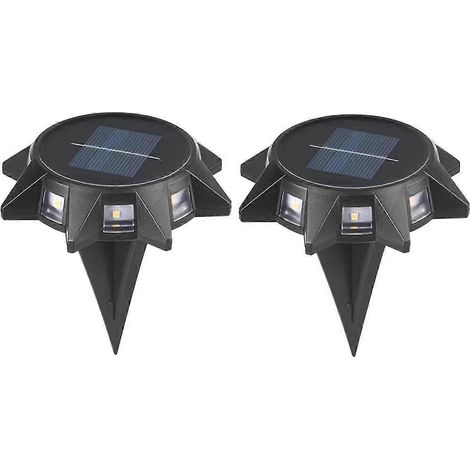 Lot de 2 lampes solaires enterrées d'extérieur de qualité supérieure avec allumage automatique - Lampe solaire polyvalente pour une utilisation au sol (1/5)