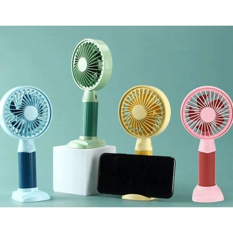 TRADE SHOP - Mini Ventilatore Usb 3 Velocità Regolabile Portatile Piccola Tascabile Viaggi Ufficio - (1/5)
