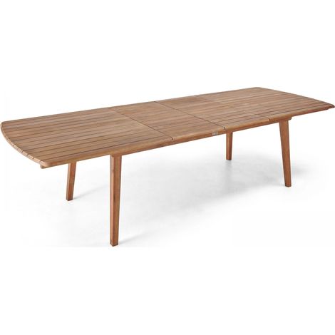 Table de jardin extensible en bois d'eucalyptus