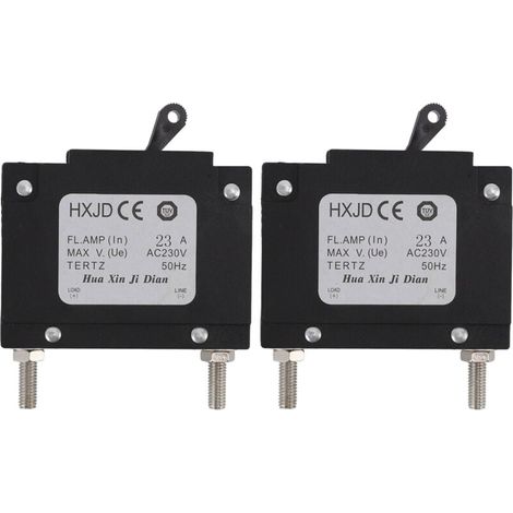 Jeffergarden Disjoncteur de Générateur de 2 Pièces, Disjoncteur Professionnel de Générateurs D'essence de Sécurité avec le Commutateur pour des Générateurs D'essence 23A 230V (1/4)