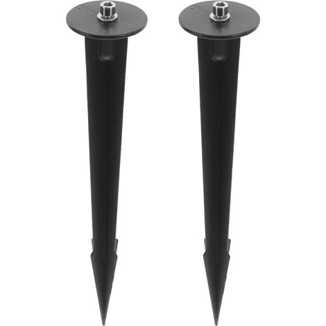 2 pièces Piquets Métal de Remplacement pour Lampes Solaires Extérieures Supports Robustes pour Éclairage Jardin Spots et Lampes de Sol Installation Facile avec Vis Résistants Aux (1/5)