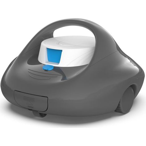 Aspirateur Piscine Hors Sol, 130 Min de Nettoyage Puissant, Charge Rapide en 2,5h, Moteurs à Double Entraînement, Idéal pour Robot Piscine Plat Jusqu'à 80 m²(Noir et Blanc) (1/5)