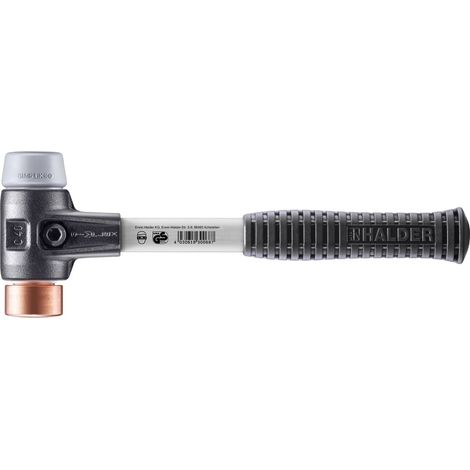 HALDER SIMPLEX TPE-mid / Kupferhammer mit verstärktem Tempergussgehäuse und Glasfaserstiel - D=40 mm - 3734.040 (1/5)
