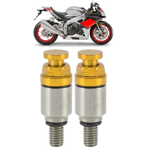 M50,8 Entlüftungsschraube, kompatibel mit HONDA, YAMAHA und KAWASAKI (paarweise erhältlich), gelb (1/5)