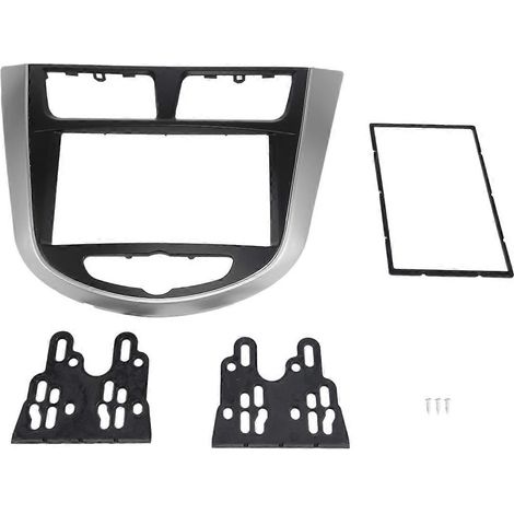 Kit de finition pour autoradio DVD 2DIN D compatible avec HYUNDAI I-25, I25 Accent, Solaris et Verna. (1/5)