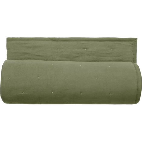 Couvre lit matelassé microfibre lavée "Céleste" toutes dimensions Vent du sud - Céleste Sauge - 180 x 240 cm pour lit 1 place - Céleste Sauge -