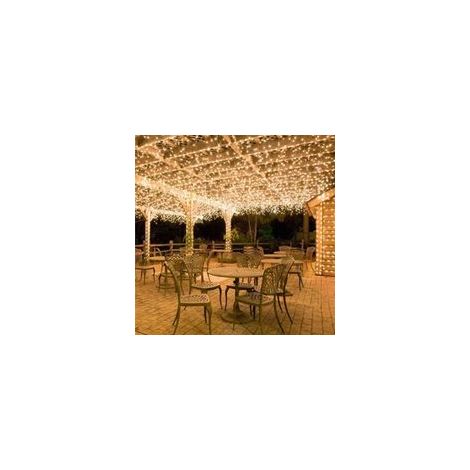 Tigrezy Lumineuse Arbre de Noël, 100M 800 LED Fairy Lights Extérieur et Intérieur Blanc Chaud Prise 8 Modes Étanche pour Sapin Fenêtre Maison Soirée Mariage Anniversaire - in télécommande