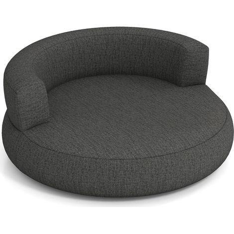 Canapé gonflable 160 x 164 x 61,5 cm surface spacieuse et accoudoirs larges style moderne en polyester gris
