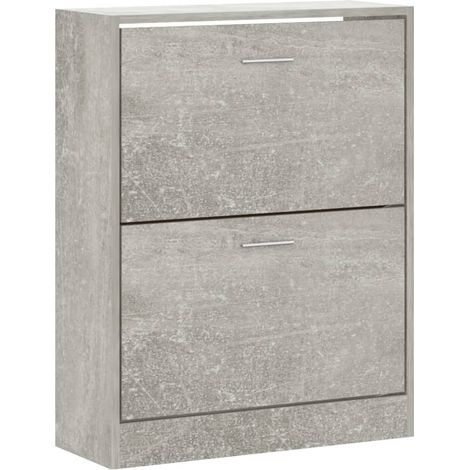Scarpiera mobile contenitore per scarpe mobile per ingresso/corridoio/soggiorno 63 x 24 x 81 cm legno ingegnerizzato grigio 020021842