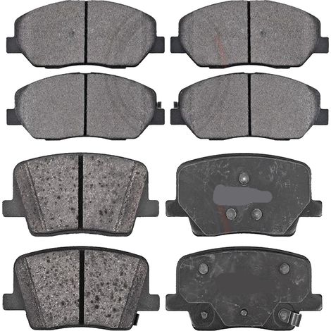 KIT PASTIGLIE FRENO ANTERIORI E POSTERIORI compatibile con TOYOTA AVENSIS (T25) / PASTIGLIE FRENANTI AUTO OEM P 83 046,P 83 047 / SOSTITUZIONE DIRETTA / BASSA POLVERE / SILENZIOSO
