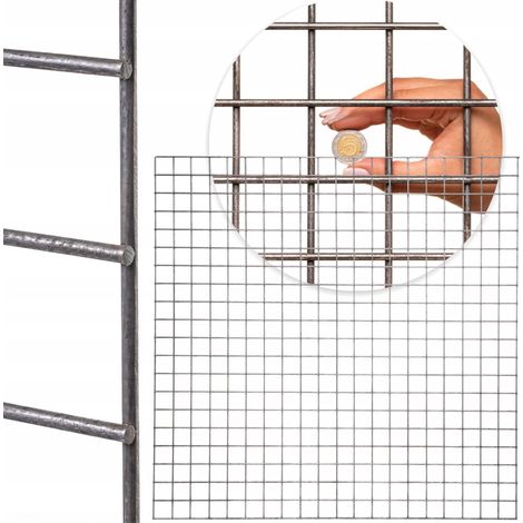 Caillebotis soudé en acier nu, tôle 1000 x 1000 mm, mailles 50 x 50 mm, diamètre 4 mm