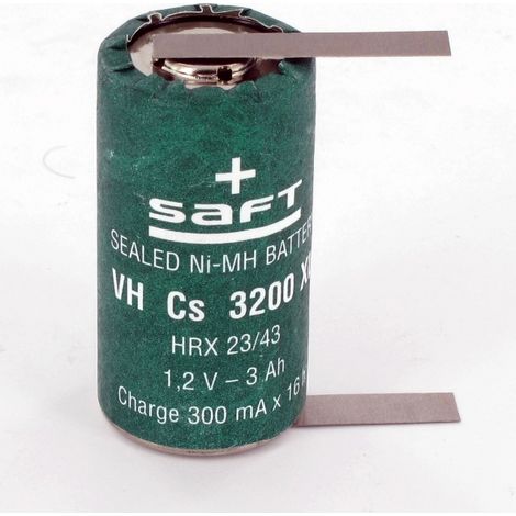 Elément Ni-Mh 1,2V 3Ah VHCS 32000 XL CLG Saft (790522)