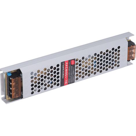 Ultradünnes LED-Netzteil, 110–240 V Wechselstromeingang, 24 V, 6,25 A, 150 W Ausgangsleistung, Konverter für Beleuchtung (1/5)
