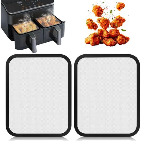 Protection Anti-Éclaboussures en Acier Inox pour Cosori Airfryer 8,5 l/Dual Blaze TwinFry 10 l,Grille Anti Projection Air Fryer, protection anti-éclaboussures de graisse pour (1/5)
