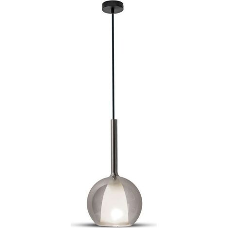 V-TAC VT-7181 Pendant Light 1 MT Doppelglas Grau + Weiß E27 Ф180mm SKU 3877 (1/5)