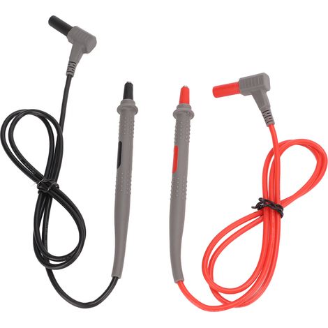 Kit de cordons de test pour multimètre, sondes de test électriques ultra-fines à 2 couches en silicone souple (1/5)