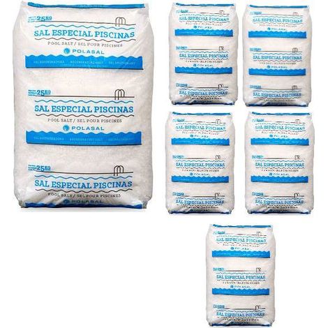 Sel pour électrolyse piscine – Pack de 6 x 25 kg – Traitement naturel et écologique – Pour piscines jusqu'à 160 m³ – Centrocom