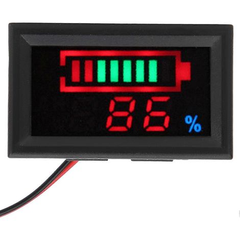 YB27VE Digitales LED-Spannungs- und Strommessgerät für Elektroautos mit Batterieleistungsanzeige