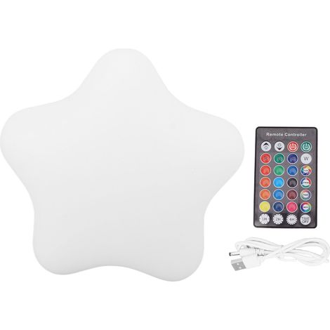 Ortviai Lampe LED en forme d’étoile étanche IP68, RGB réglable avec télécommande – pour intérieur/extérieur (1/5)