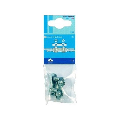 Acciaio Zincato Terminali. 2Mm 2P Ièces (A 10)