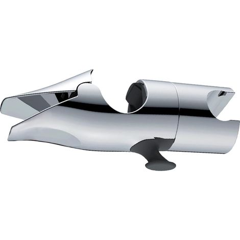 Support douchette réglable pour barre coulissante, compatible pommeaux douche diamètre 18-25mm, fixation coulissante, accessoire salle bain, installation facile (1/5)