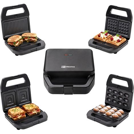 Sandwichera melto 4 en 1 / sándwiches, galletas, frutos secos, gofres, parrilla / (1/5)