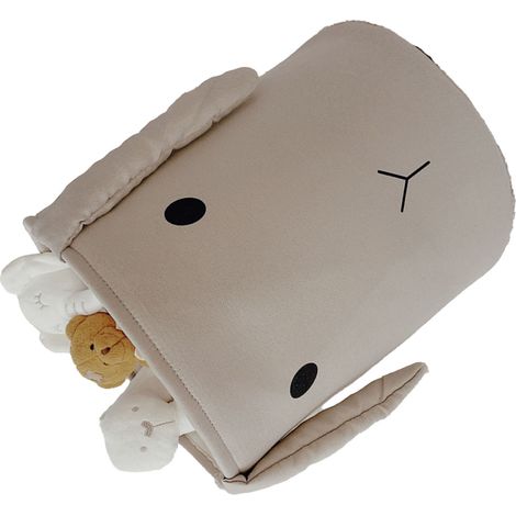 Panier de rangement en toile imperméable pliable, corbeille à jouets dessin animé lapin gris, trois couches épaissies 35x40cm pour chambre enfants et salon (1/5)