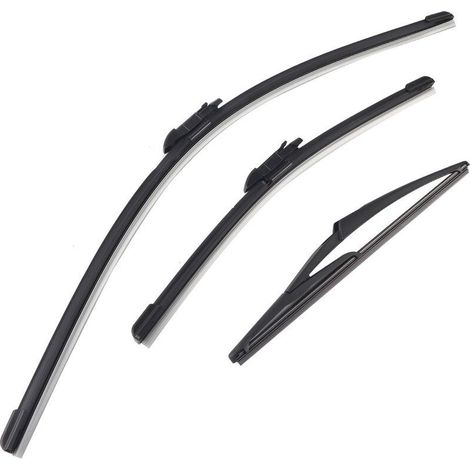Lame d'essuie-glace de pare-brise avant arrière de voiture 24/16/12 pouces pour Vauxhall Corsa D 20062014