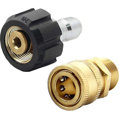 Kit adaptador de conexión rápida M22 de 1/4" para hidrolavadora de alta presión, pistola de conexión rápida para mangueras de alta presión (1/5)