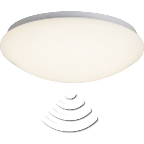 Plafón Brilliant Fakir blanco 12W detector 360°