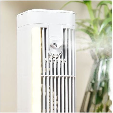 Ortviai Rafraîchisseur d'air portable évaporatif USB silencieux avec veilleuse LED, 120 ml, 36 dB