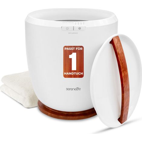 SereneLife Handtuchwärmer kompakt, 210W, mit Timer, Braun (1/5)