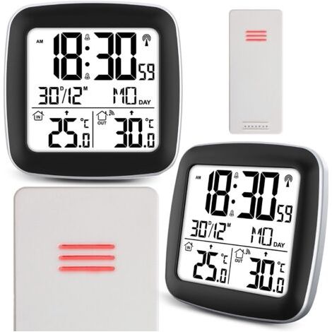 Station météo avec écran BD-903 argent (1/5)