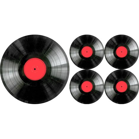 Juego de manteles individuales redondos 1+4 - vinilo (1/3)