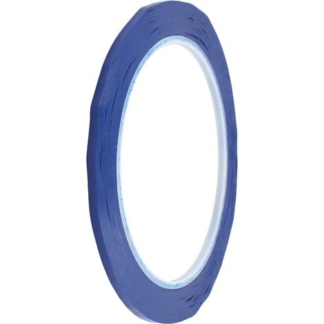 3 mm x 66 m un ruban adhésif simple pour bandeau d'avertissement bleu (1/2)
