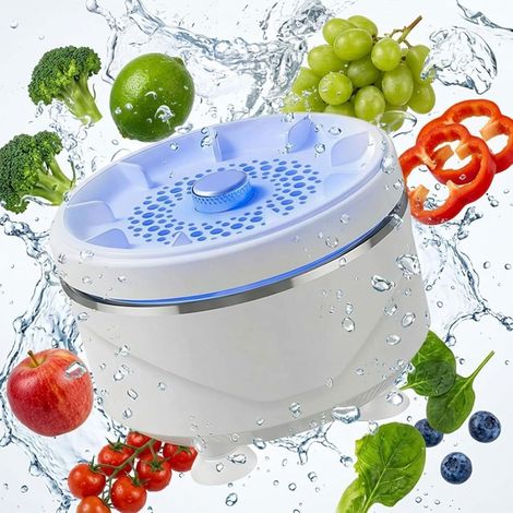 Lave-fruits et légumes, appareil de nettoyage portable pour fruits et légumes, appareil de nettoyage pour légumes, lave-fruits de cuisine, lave-fruits et légumes facile à utiliser (1 pièce) (1/5)