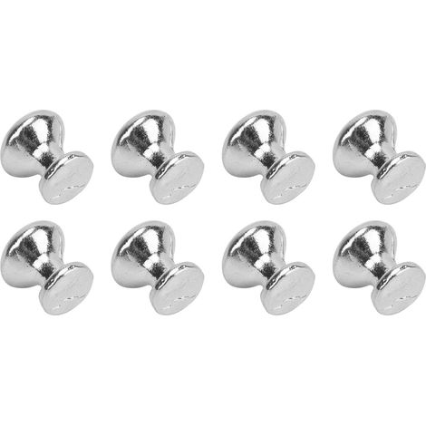 Decor Dollhouse Miniature Rustproof Cabinets Handle Silver Knobs Metal (1/4)